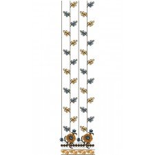 Daman Top Embroidery Design 15004