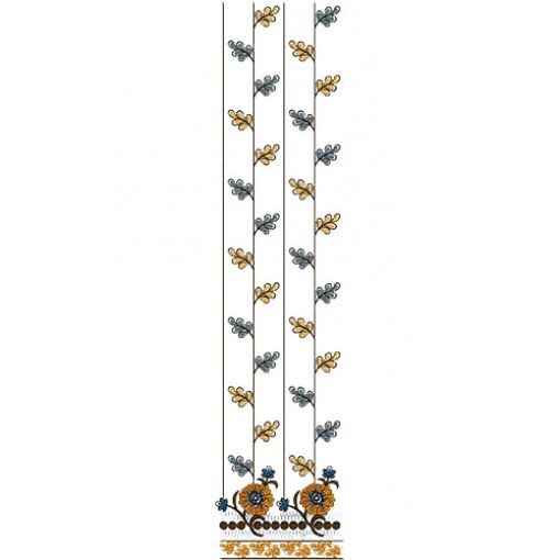 Daman Top Embroidery Design 15004