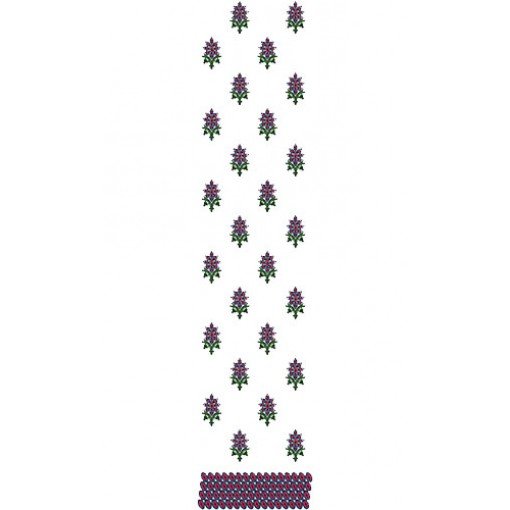 Machine Embroidery Dress suit Design 15011