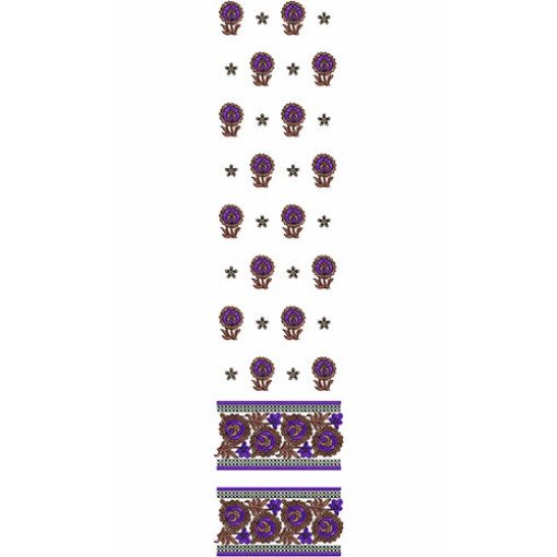 Traditional Daman Embroidery Design 15086