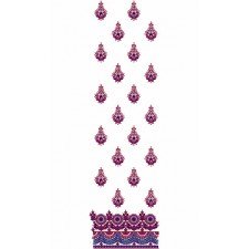 Pakistani Daman Dress Embroidery Design 15087