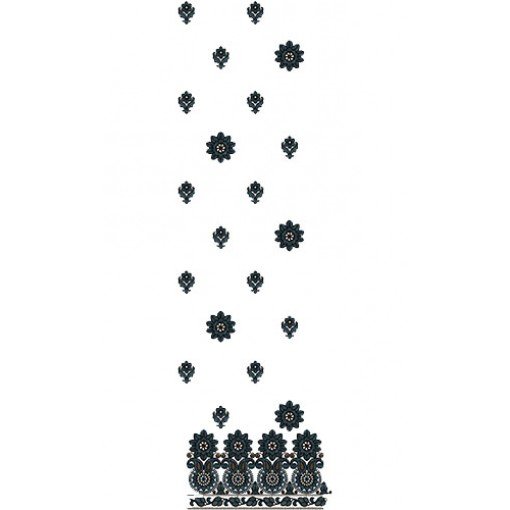 Designer Daman Embroidery Design 15113