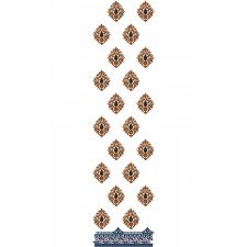 Latest Fashion Daman Embroidery Design 15340
