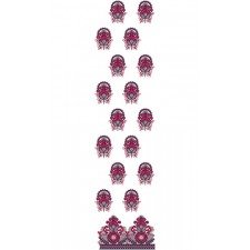 Machine Embroidery Dress suit Design 15388