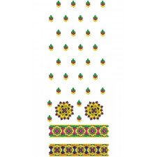 Daman Style Embroidery Design 16201