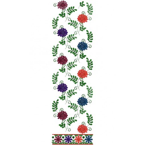Latest Daman Embroidery Design 16268