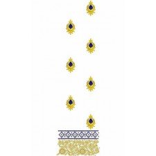 Maxi Dress India Embroidery Design 16659