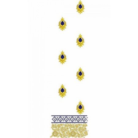 Maxi Dress India Embroidery Design 16659