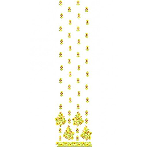 French Crepe Dress Embroidery Design 16847