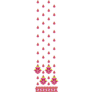 Muslim Wedding Dress Embroidery Design 16850