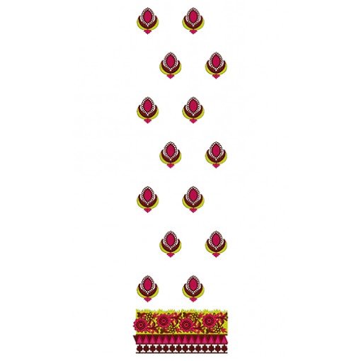 Antique Chikankari Long Kurti Embroidery Design