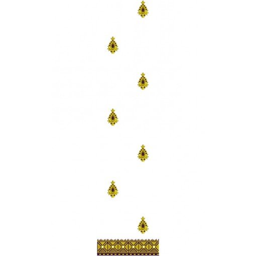 Georgette Daman Embroidery Design
