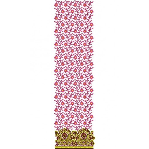 Gorgeous Traditional Lawn Suit Embroidery Design