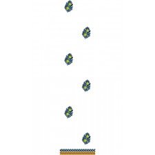 Chanderi Fabrics Dress Embroidery Design