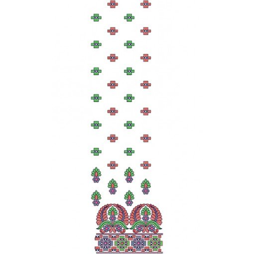 Polished Cotton Daman Embroidery Design