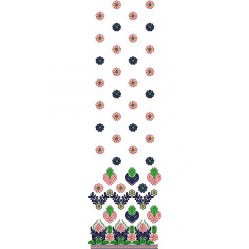 Chikankari Embroidery Design 17840