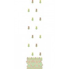 Palestinian Daman Embroidery Design 20909