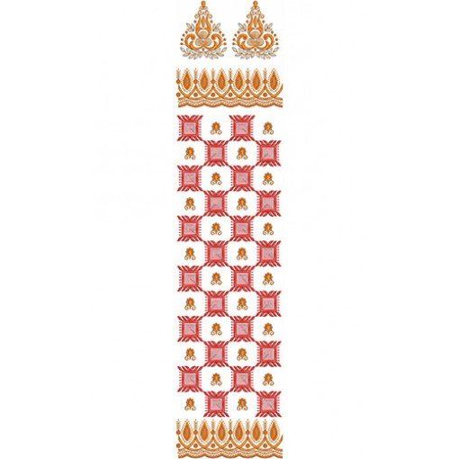 Full Embroidery Lace Design 21254