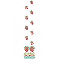 China Multi Head Daman Embroidery Design 21848