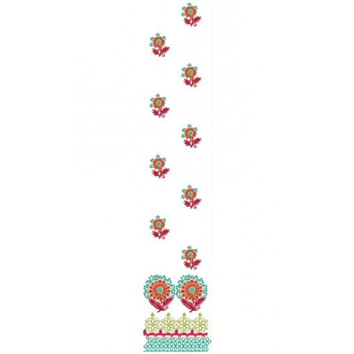 China Multi Head Daman Embroidery Design 21848