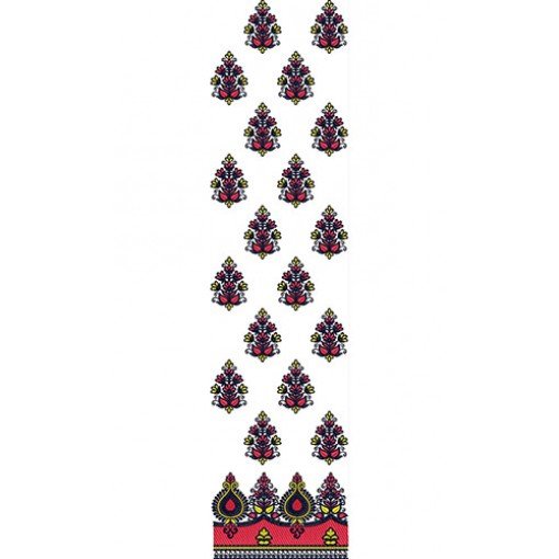 Chikan Cotton Kurta Kurti Daman Style Dress Embroidery Design 21850