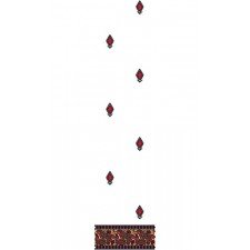 Wedding Daman Embroidery Design 21987