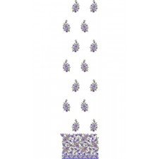 Kashmiri Style Daman Embroidery Design 22578
