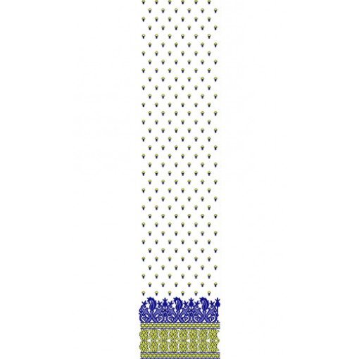 Banaras Fancy Daman Embroidery Design 22579
