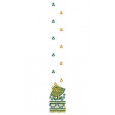 Simple Flower Daman Design In Embroidery 23850
