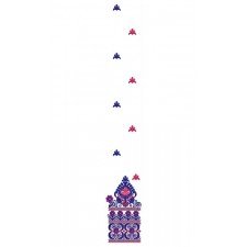 Splendorous Daman Embroidery Design 23851