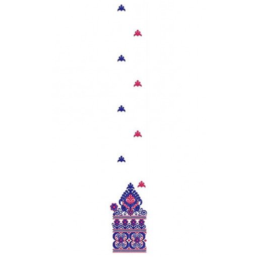 Splendorous Daman Embroidery Design 23851