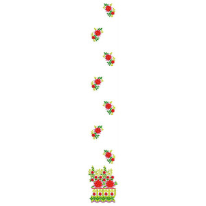 Blade Cutting China Border Embroidery Design 24418