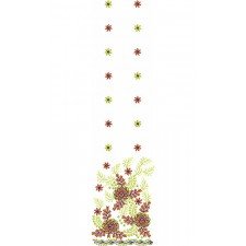 Designer Fashion Daman Dress Embroidery Design