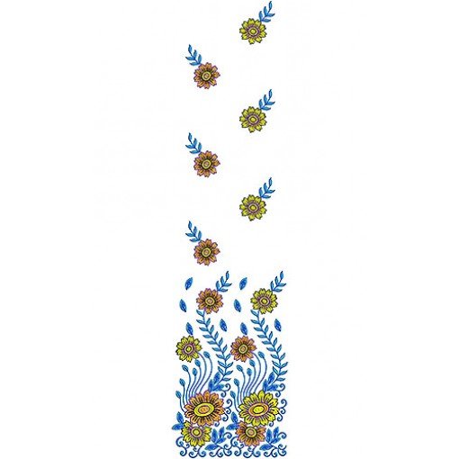 Short Caftan Embroidery Design