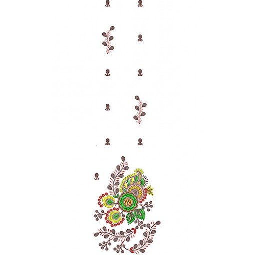 Low Range Sari Daman Sequins Embroidery Design