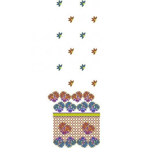 Barcelona Dress Embroidery Daman Design