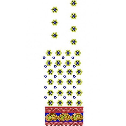 Indian Clothing Daman Embroidery Design