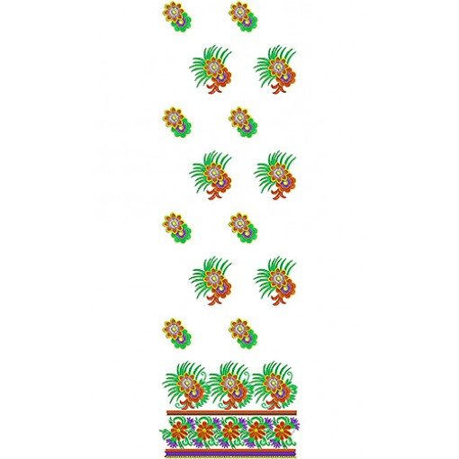 Tunisian Fashion Clothing Embroidery Design