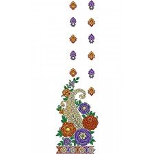 Dress Daman Embroidery Design