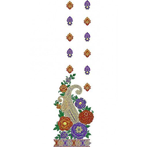 Dress Daman Embroidery Design