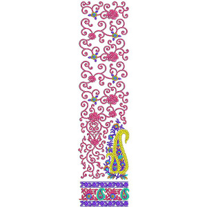 Paisley Daman Style Designer Dress