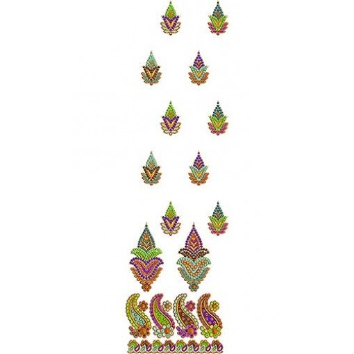 Embroidery Flowers Patterns Daman Design