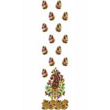 Native Indian Daman Embroidery Design