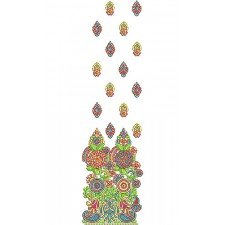 Satin Jewel Style Prom Dress Embroidery Design