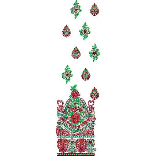 Winter Fall Designer Catalog Dress Embroidery Design