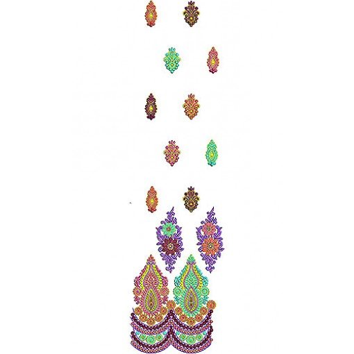 Printed Top Embroidery Design