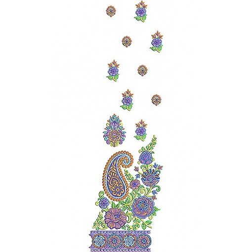 Texture Style Flapper Era Dress Embroidery Design