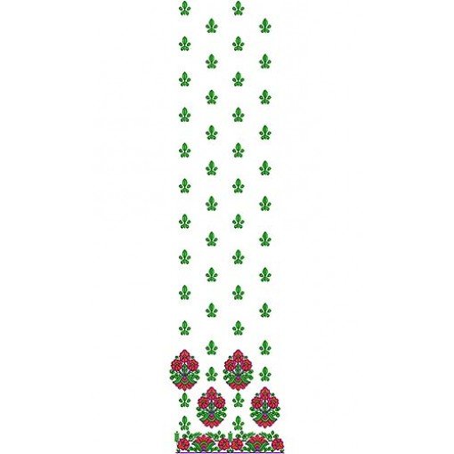 Punjabi Flower Suit Embroidery Design