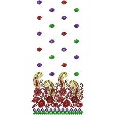 Country Western Suit Embroidery Design