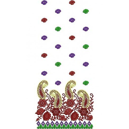 Country Western Suit Embroidery Design